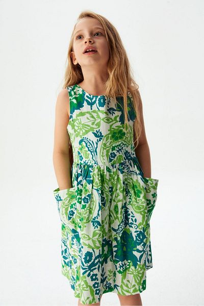 Minigimin Cicileri 4-8 ani cu model de flori rochie indiană pentru fete