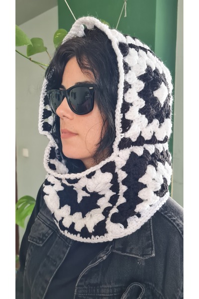 EHF LifeStyle Bere / Yün Bere / Örgü Balaklava / Motifli Balaklava