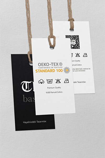 The Baski Türk Bayrağı Baskılı %100 Pamuk Premium Tişört