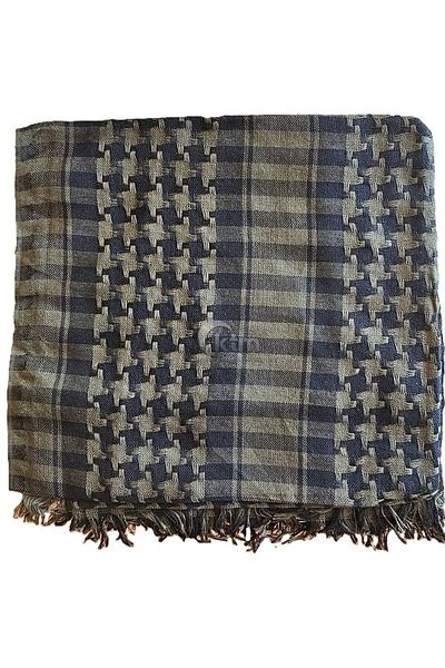 KTM Dark Green-Black Patterned Military Puchsia, Shawl, Bandana and Scarf