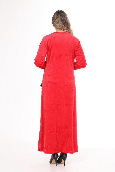 mervemoda ROCHIE DE CATIF DE DAMĂ MÂNECĂ LUNGĂ