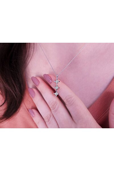 Sirius Pırlanta 1 Karat Pırlanta Efektli Büyük Kolye 0623P0060