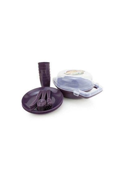 Viyalente 32 Piece Plastic Picnic Set