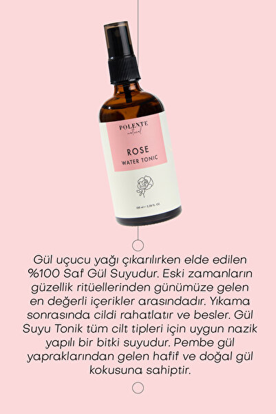 Polente Natural Gül Suyu Tonik (100 GR)