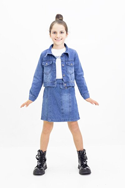 Minigimin Cicileri Miniğimin Cicileri Denim Jeans Jacket, Şortetek şi Badi co...