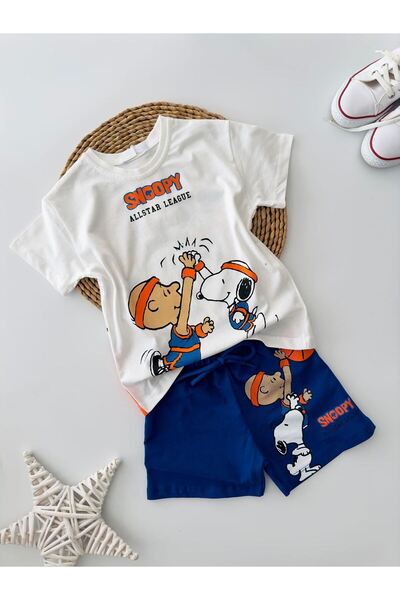 Minigimin Cicileri Set pantaloni scurți pentru băieți cu imprimeu cu caracter...