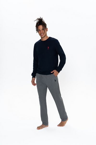U.S. Polo Assn. Ανδρικό Σετ Πιτζάμες με λαιμόκοψη 100% βαμβακερό