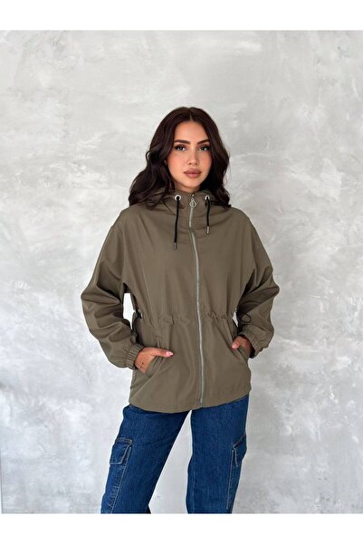 Noa Noa Бондит дощовик з капюшоном на блискавці