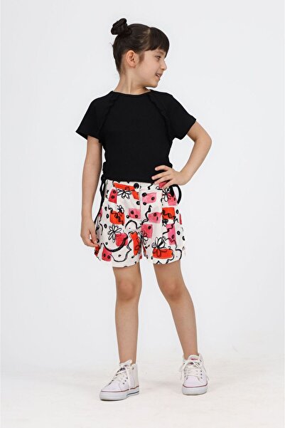 Minigimin Cicileri Mini's gentlewomen cu detaliu cu cordon, pantaloni scurți ...