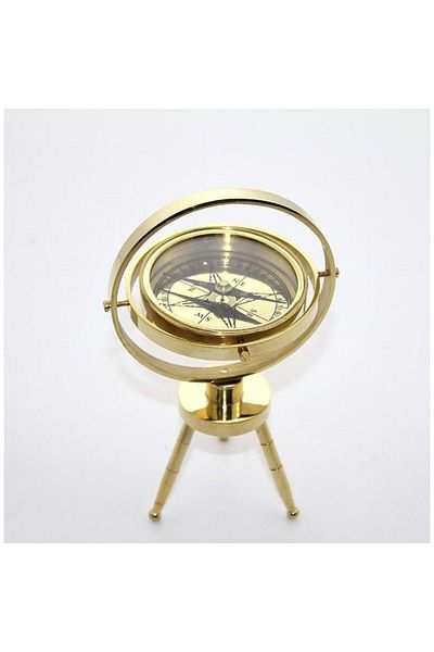 HİMARRY Sable Party Party Accessory & Costume Table Top Brass Compass