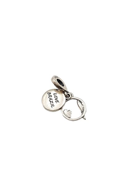 Defne Silver Brazilian Charm with Dangle