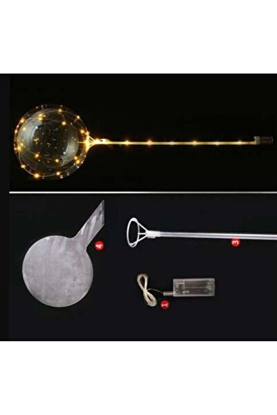 digitalavm akıllı alışveriş adresiniz مجموعة بالونات شفافة ملونة بإضاءة نهارية LED بطول 3 أمتار