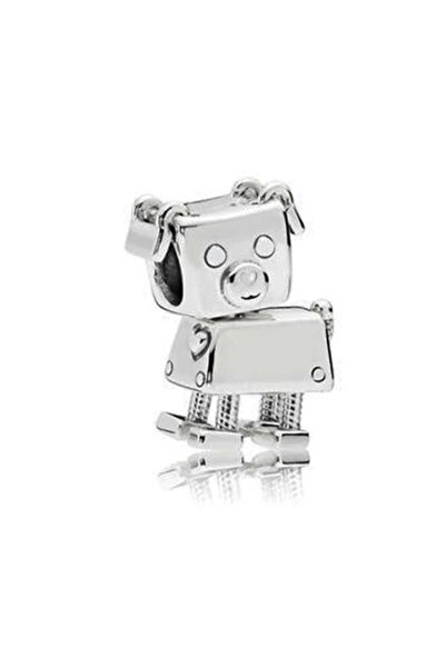 Defne Silver Robot Charm Dancing