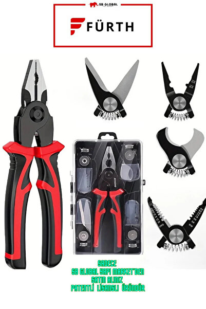 FÜRTH 5'İ1 Arada Çok Uçlu Pense Pense Seti