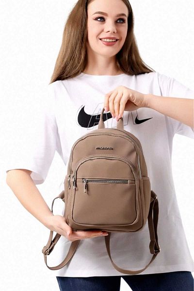 Uniquetrenders Unisex Αδιάβροχο σατέν συνθετικό δέρμα σακίδιο καθημερινής χρήσης