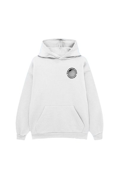 PURE EFFECT WESTERN Printed Oversize Unisex 100% βαμβακερό φούτερ με κουκούλα - Breathable Hoodie