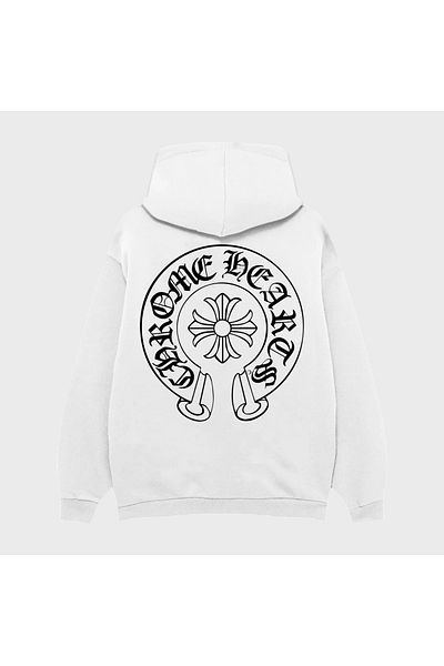 PURE EFFECT CHROME HEARTS PRINTED OVERSIZE UNISEX 100% ΒΑΜΒΑΚΙ Αναπνεύσιμο ΦΟΥΤΕΡ ΦΟΥΤΕΡ