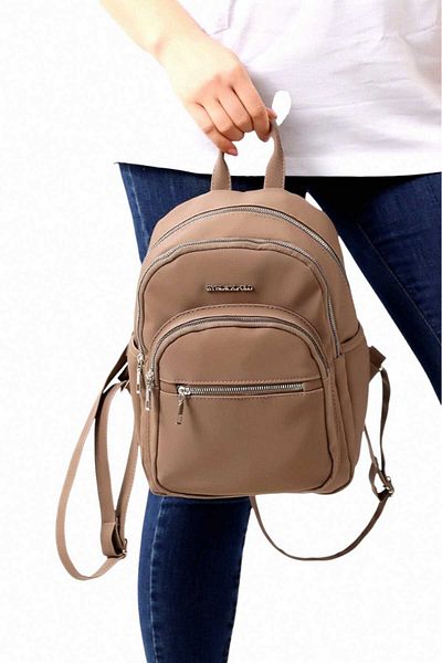 Uniquetrenders Unisex Αδιάβροχο σατέν συνθετικό δέρμα σακίδιο καθημερινής χρήσης