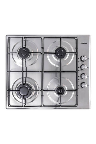bizdeneve Arnell Lifos Set Üstü Otomatik Çakmaklı 4lü Inox Çakmaklı Ocak