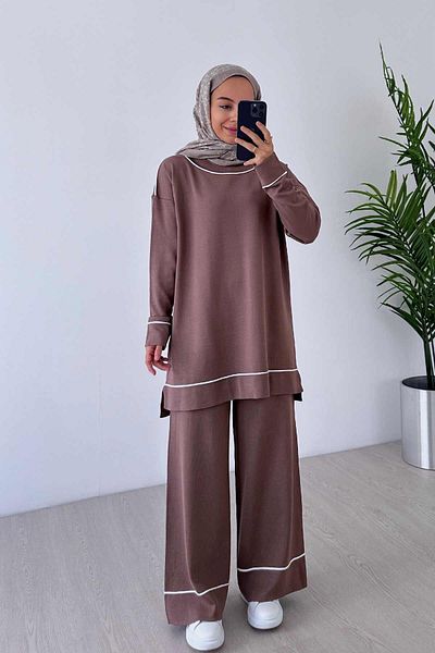 Ka Hijab Camel Hijab Set of 2 - Detail Mercerized