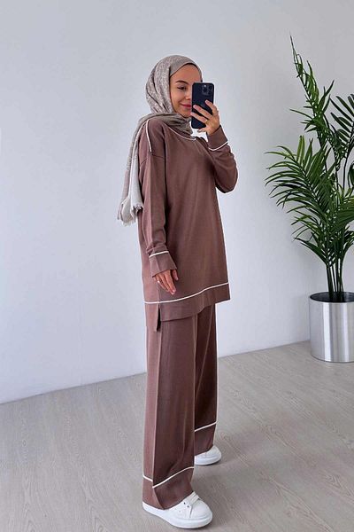 Ka Hijab Camel Hijab Set of 2 - Detail Mercerized