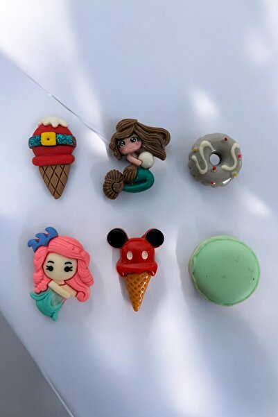 kalben accessories 6-Piece Polymer Clay Mixed Figure