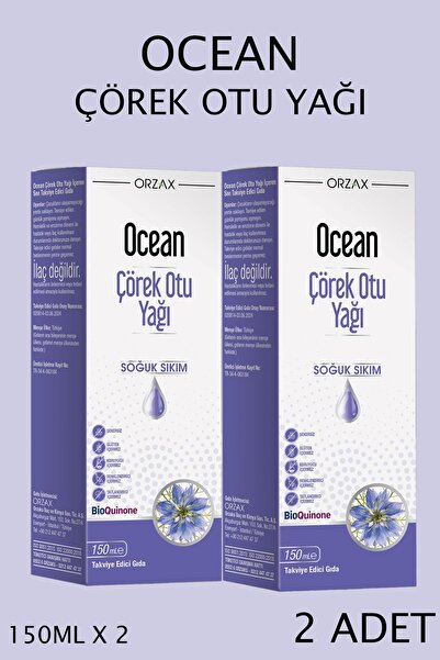 Ocean Çörek Otu Yağı Soğuk Sıkım 150 ml 2 Adet