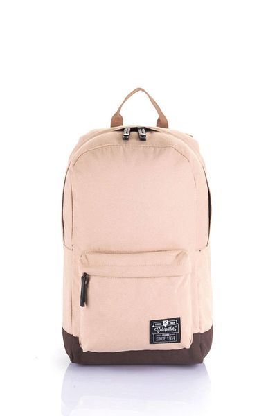 Cat Beige Unisex Backpack - 83141