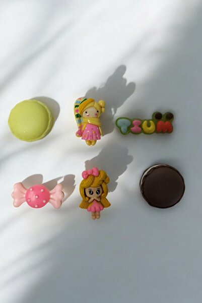 kalben accessories 6-Piece Polymer Clay Mixed Figure