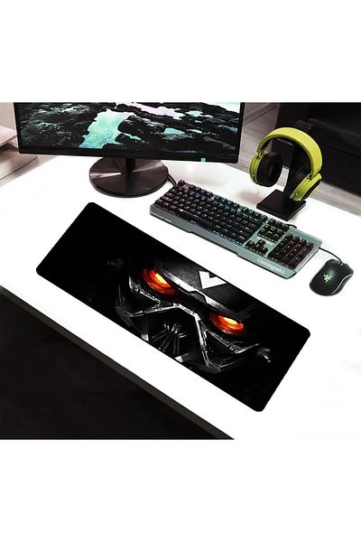 ALKESE 70X30 cm Robot Patterned Speed Stitched Non-Slip Base Gaming Mouse Pad