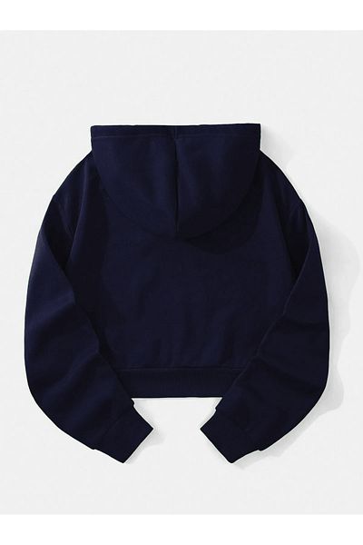 Ginevra Hanorac oversize cu glugă de bază pentru femei, cu fleece în interior