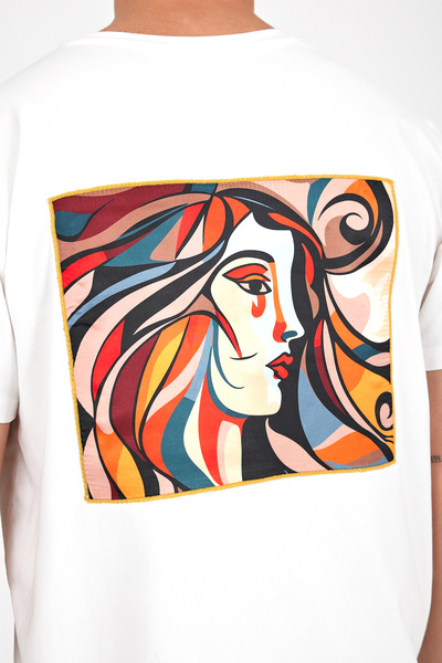 Butikgiz Мъжка тениска с изкуствен интелект - 100% памук, редовна кройка (Пикасо)