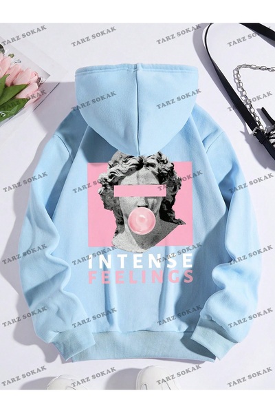 Drippy Y2K Trend Unisex Retro Kapşonlu Sweatshirt - Kod 1869