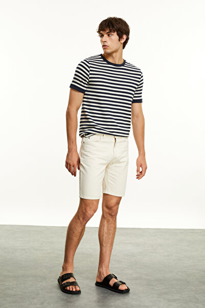 Mudo شورت جينز قطني