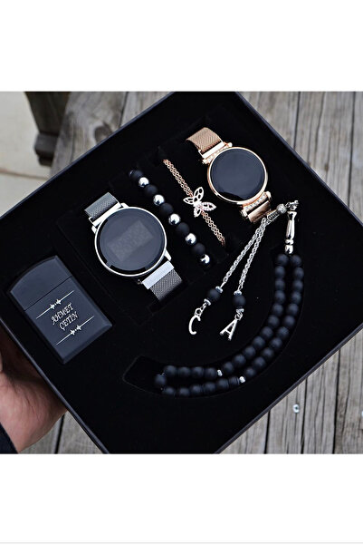 Ricardo Saat Dokunmatik Bay  Çift Kol Saat Seti