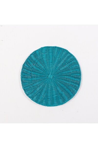 Mylamp Passion Flower Green Rattan Wall Decoration & Plate 35 cm