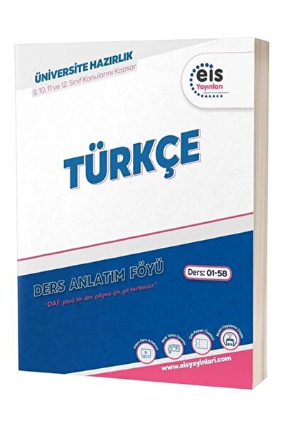 eis Yayınları Eis YKS DAF Türkçe Mavi Seri Ders Anlatım Föyü