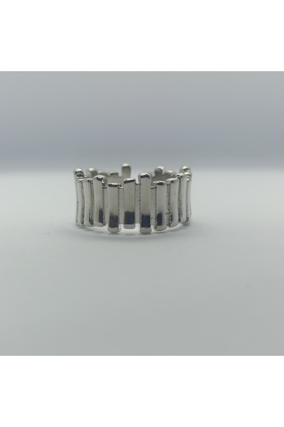 Home Gümüş Kaplama Vıp Çelik Istiridye Yüzük Ayarlanabilir