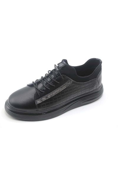 Voyager 6160 PANTOFI SPORT BĂRBAȚI DIN PIELE GENUINĂ NEGRE