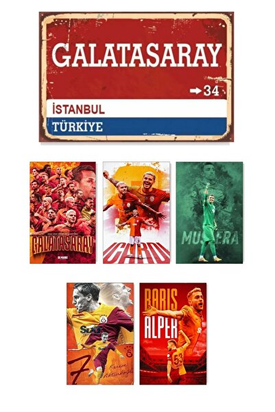 fabriflow exclusive Efsaneler Gs Çerçeve Görünümlü Mdf Tablo Duvar Süsü Hediy...