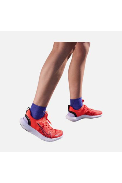 Nike Free Run FlyKnit Next Nature Road Running Kadın Spor Ayakkabı Açık Kırmızı stilim spor