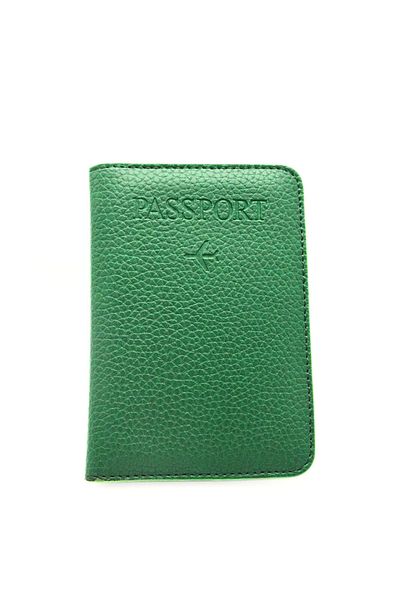 GUZZYLife Vegan Leather Credit Card Holder Green Passport Case with Money Compartment Passport Holder