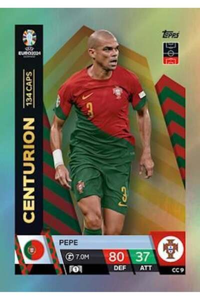Topps Match Attax Euro 2024 Futbol Kartları Centurion Pepe CC09