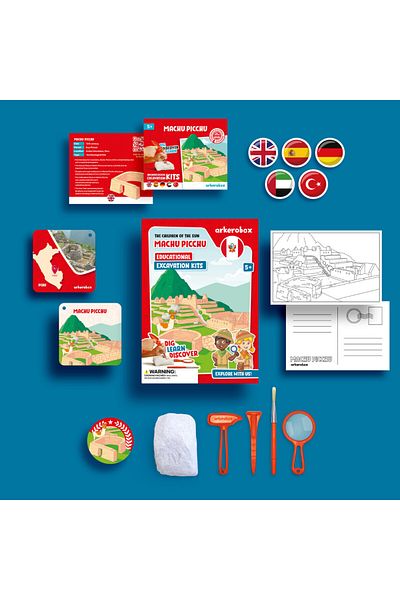 Arkerobox - Set Arheologic Educational Si Puzzle 3d, Machu Picchu