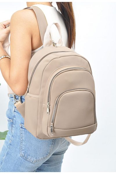 Uniquetrenders Unisex Αδιάβροχο σατέν συνθετικό δέρμα σακίδιο καθημερινής χρήσης