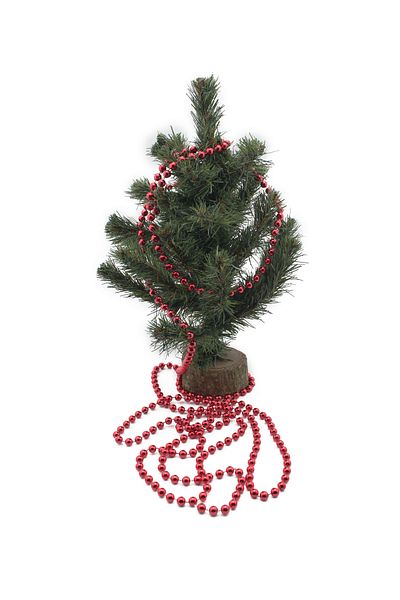 Lora Wedding 2.7 Meters Long Red Colored 6mm Christmas Tree Bead Garland