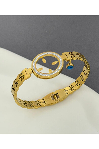 teksstore أصفاد معصم ربع من الفولاذ الذهبي