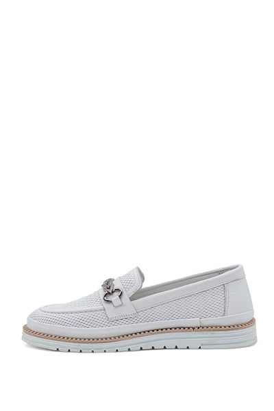 Voyager 9771 Model White Pantofi din piele de dama