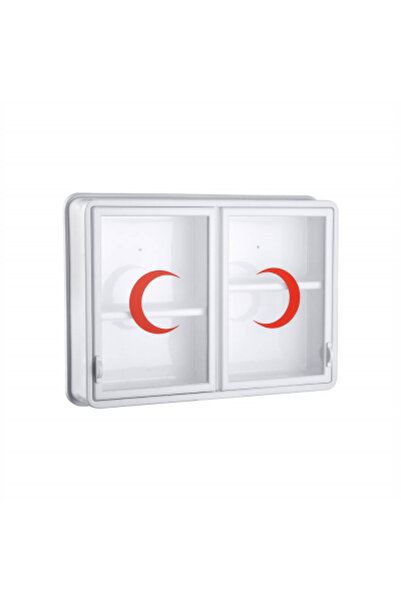 Go İthalat Cam Kapaklı Ecza Dolabı Banyo Dolabı İlaç Dolabı 35x49x10cm Duvar ...