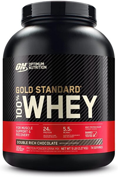 Optimum Nutrition (ON) Gold Standard 100% Whey Protein Powder - Double Rich C...
